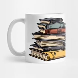 Book Pile Mug